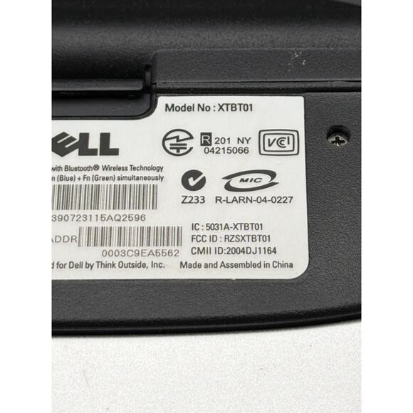 Dell Pocket AXIM Portable Folding Bluetooth Keyboard XTBT01 Tested Working - Picture 3 of 9